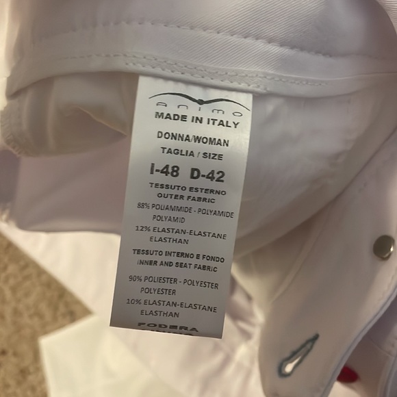 Animo Noodwill knee grip breeches in white (IT size 48) - Picture 4 of 9